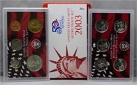 2003 U.S. Mint Silver Proof Set.