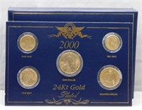 2000 U.S. Gold Plated Coin Set.