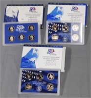 (3) U.S. Mint State Quarter Proof Sets. Includes: