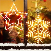 16 Twinkle Star Christmas Lights  2 Pack