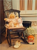 Cabbage Patch Doll, Antique Child’s Rocker, More
