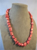 Southwestern Red Bead Necklace