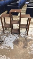 Wood plant stand