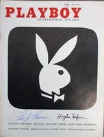 Marilyn Monroe Hugh Hefner Signed Playboy Magazine