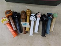 COLLECTION OF 10 STAR WARS PEZ DESPENSERS