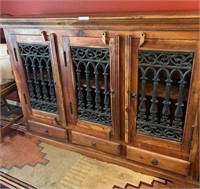 Reclaimed Wood Long Sideboard Cabinet
