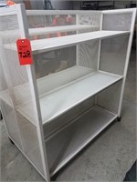 Double Sided Metal Shelving Unit