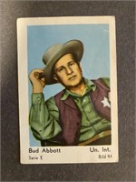 ABBOTT & COSTELLO: Scarce MAPLE LEAF GUM Card 1960