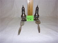 sterling salt/pepper-child's fork/spoon