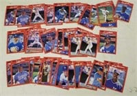 Stack of Royals baseball cards.