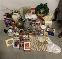 Christmas Lot - Ornaments, Santa Figures & More