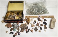 A Rock Collection & Vintage Marbels