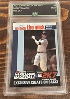 2007 Topps Unlock The Mick #3 Mickey Mantle Card