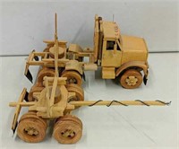 Wooden Log truck