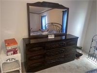 Dresser with mirror