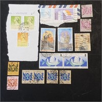 Lot Of Foreign Postage Stamps Hong Kong