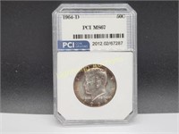 1964-D U.S. KENNEDY SILVER HALF DOLLAR PCI MS67