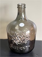 NEAT 18" Brown Cabernet French Glass Jug Wine Art