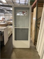 34"x80" LH steel door/storm door combo