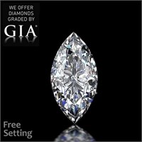 2.01ct,Color D/VS1,Marquise cut GIA Diamond