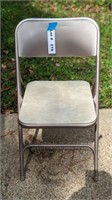 FOLDING SAMSONITE METAL CHAIR