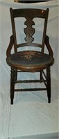 Victorian Walnut Needlepoint Chair with Hiprests