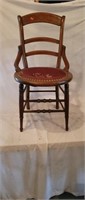 Victorian Walnut Needlepoint Chair with Hiprests