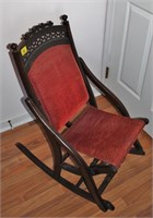 Victorian Antique Folding Rocking Chair
