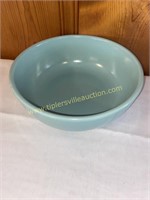 Blue pottery kitchen bowl