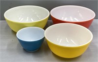 Colored Pyrex Bowls Lot Collection