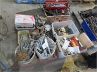 Pallet of misc. workshop items and tools