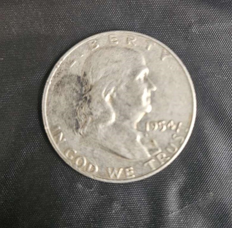 1954 Franklin half dollar