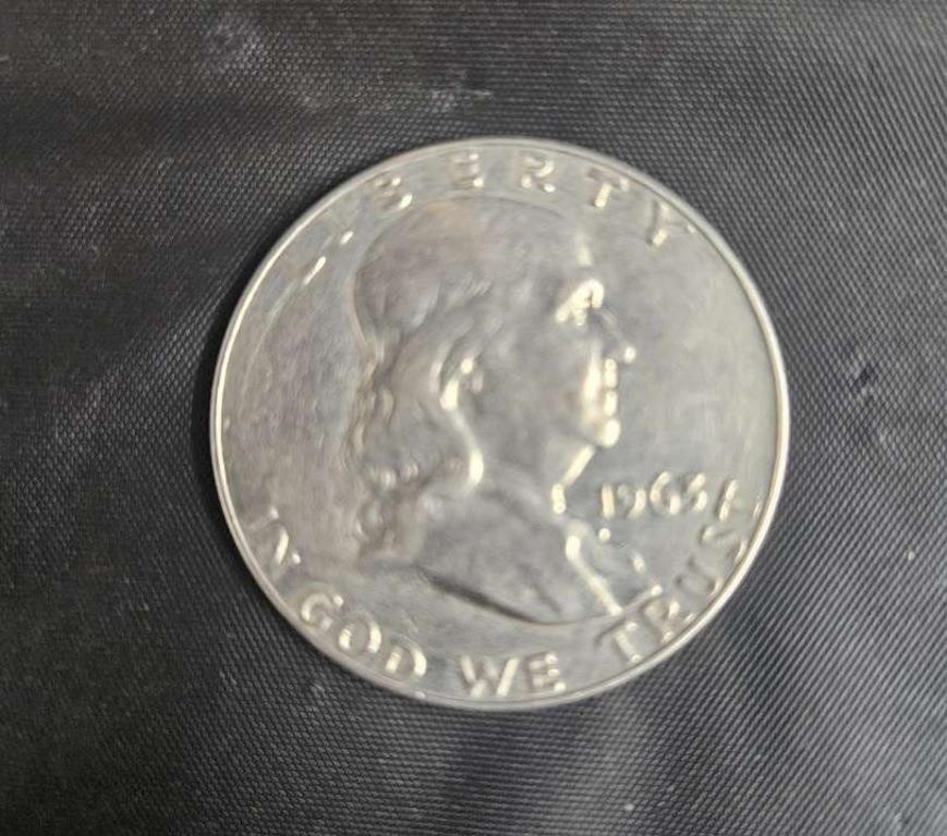 1963 Franklin half dollar