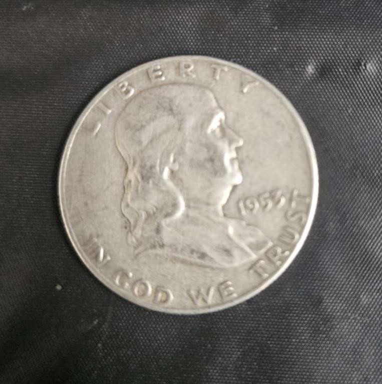 1953 Franklin half dollar