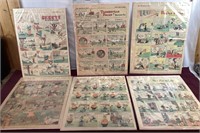 Antique Newspaper Comic Strips By Wellington