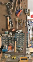 Tools & Items  on Right Side of Wall & Workbench