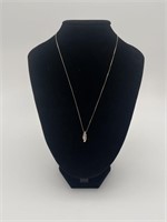 14K Gold & Diamond Necklace & Charm - 18” &