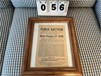 1948 A.C. Hale Auctioneer Sale Bill