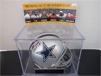 GIL BRANDT SIGNED AUTO COWBOYS MINI HELMET W/