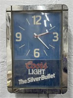 (T) Coors Light "The Silver Bullet" Light Up Wall