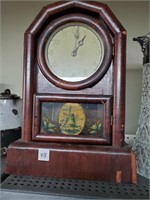 Vtg. Mantel Clock w/Pendalum & Key