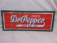 Vintage Dr. Pepper Porcelain Sign