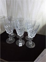 Crystal Wine Glasses 6\" (6)