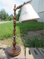 NICE TURNED WOOD LAMP 35 INCHES TALL