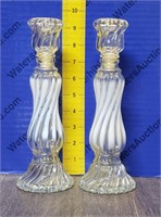 Art Glass Candle Sticks