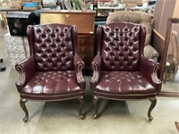 Leather upholstered Chairs (2)