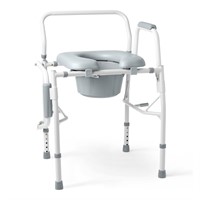 Medline Drop Arm Commode Chair for Adults and Sen