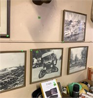 GROUP OF 4 AUTOMOBILE PHOTOGRAPHS