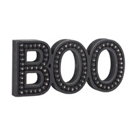(9.5 x 4 inches) BAYSBAI Boo Halloween Sign,