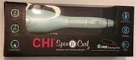 CHI Spin & Curl Ceramic Rotating Curler - 1"
